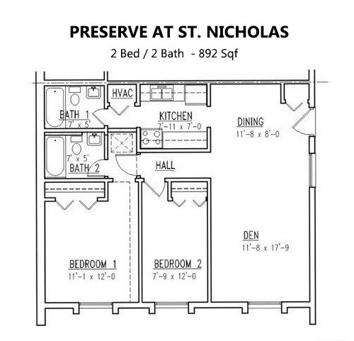 2 beds, 2 baths, 842 sqft, $1,405, Unit G09