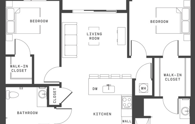 2 beds, 2 baths, 1,139 sqft, $4,000, Unit 4455