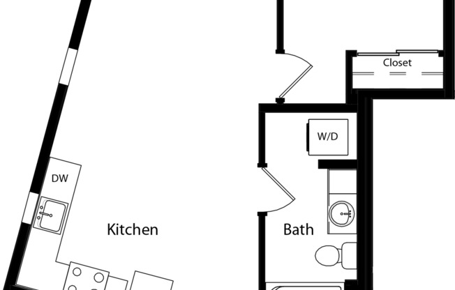 1 bed, 1 bath, 697 sqft, $2,553, Unit 640