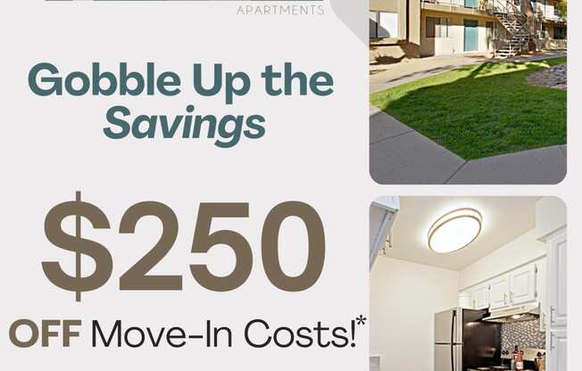 Pebble Creek apartments move in special $250 off move in costs*