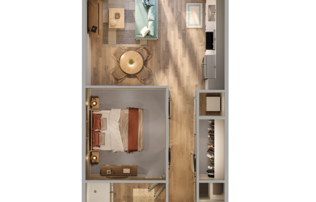 1 bed, 1 bath, 650 sqft, $1,250, Unit 402