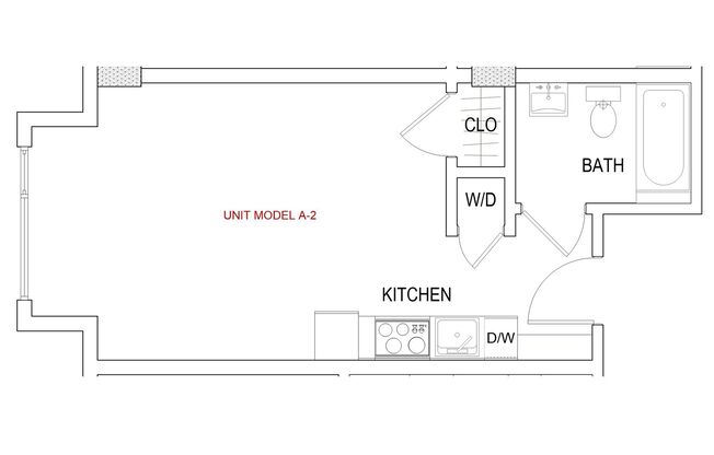 Studio, 1 bath, 365 sqft, $2,645, Unit 363 6th St, Unit 412