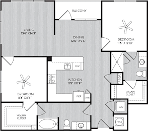 2 beds, 2 baths, 1,198 sqft, $2,177