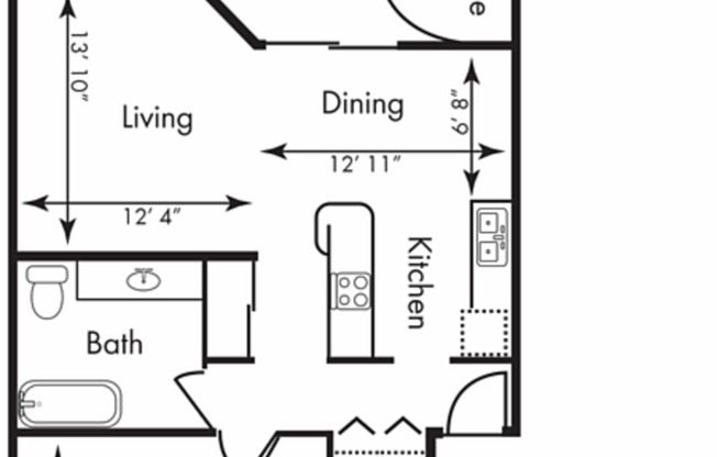 1 bed, 1 bath, 831 sqft, $1,625