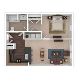 1 bed, 1 bath, 712 sqft, $1,147