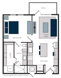 1 bed, 1 bath, 756 sqft, $1,768