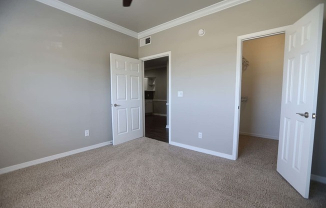 bedroom with walkin closet