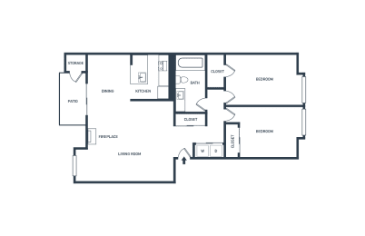 2 beds, 1 bath, 878 sqft, $2,125