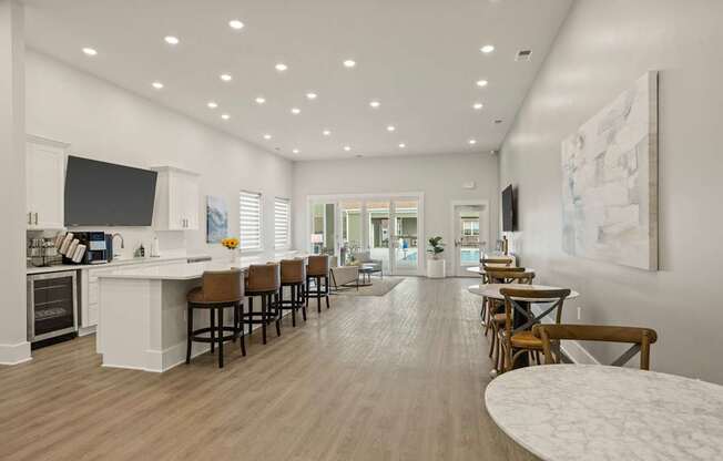 The Grande at Geyser Falls Luxury Apartments Interior Clubhouse with Coffee Bar
