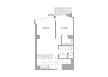 1 bed, 1 bath, 803 sqft, $4,024