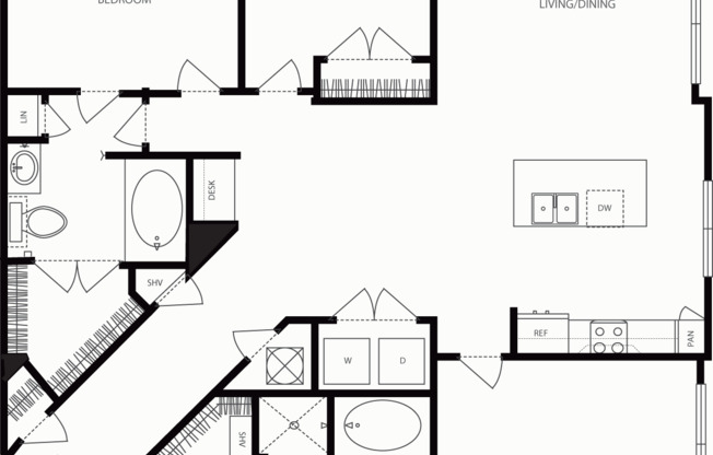 3 beds, 2 baths, 1,449 sqft, $2,995, Unit 2051