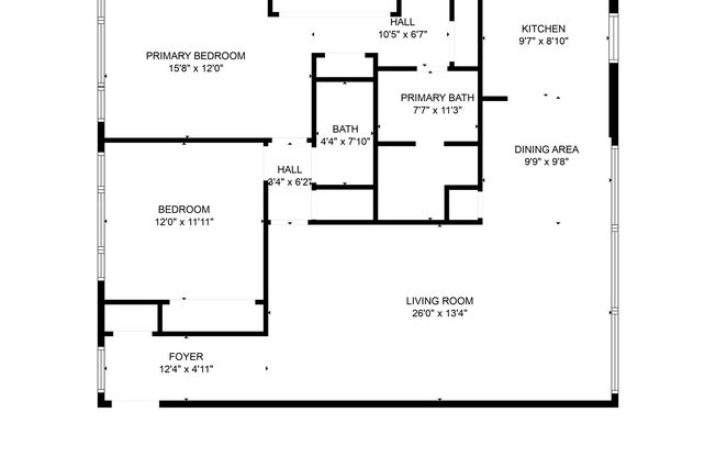 2 beds, 2 baths, 1,307 sqft, $4,500