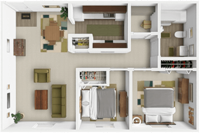 2 beds, 1 bath, 660 sqft, $1,249