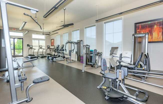 clubhouse fitness center  at Prairie Creek Apartments & Townhomes, Kansas