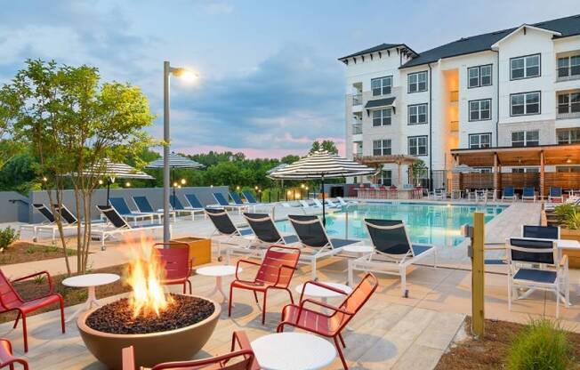 a swimming pool at The Eddy at Riverview, Smyrna, GA