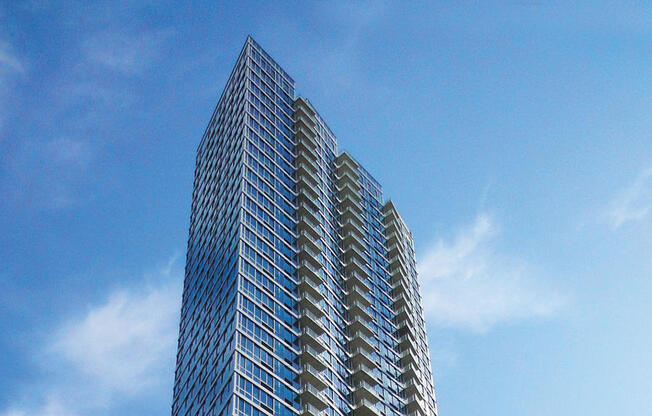 4615 Center Blvd Apartments exterior with balconies. 