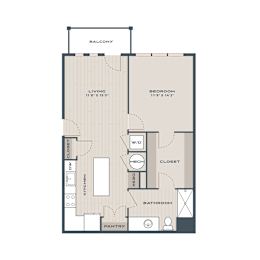 1 bed, 1 bath, 835 sqft, $1,388