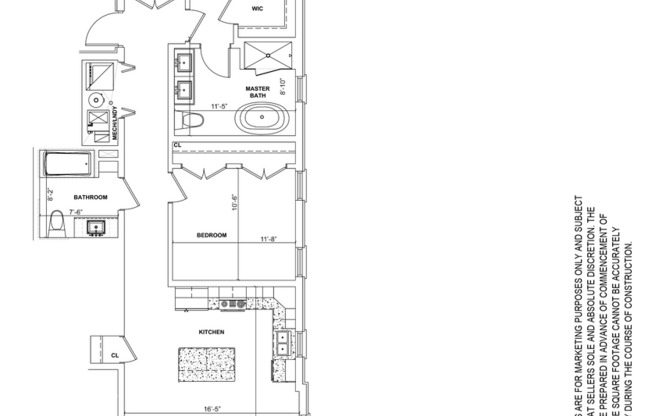 2 beds, 2 baths, 1,230 sqft, $2,338, Unit 800-3E