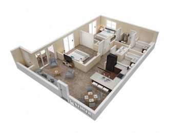 2 beds, 2 baths, 985 sqft, $1,610