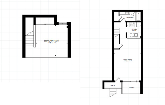 1 bed, 1 bath, 624 sqft, $2,136, Unit D232