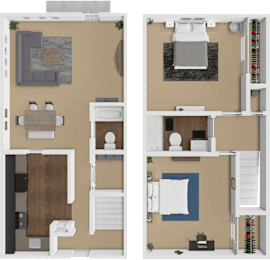 2 beds, 1.5 baths, 935 sqft, $1,475