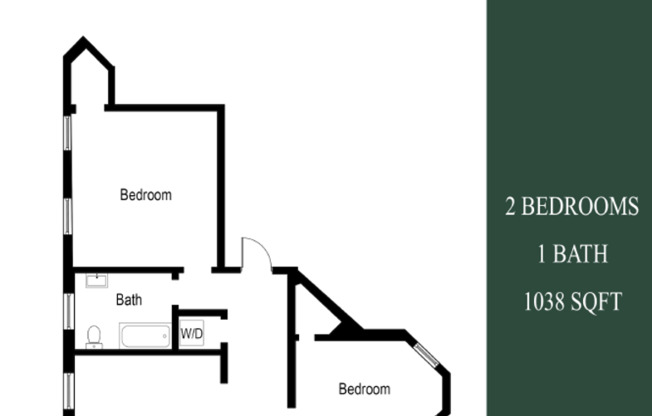 2 beds, 1 bath, 1,085 sqft, $2,625, Unit 1300-8