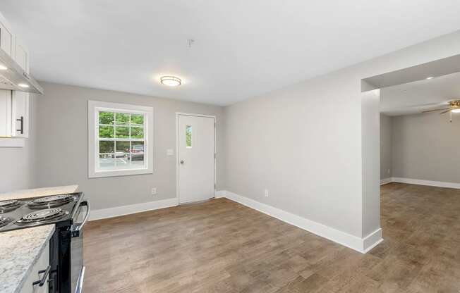 Dining area at Crogman School Lofts, Atlanta, 30315