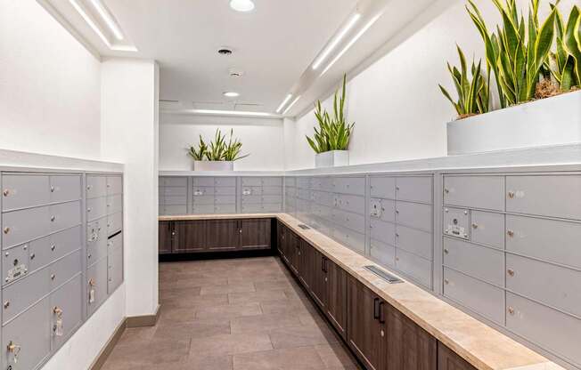 Mail and Package Room at 128 on State Apartments in Kirkland, WA 98033