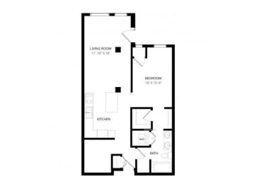 1 bed, 1 bath, 854 sqft, $1,675