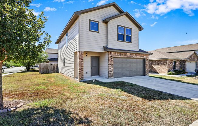 This beautiful home sits on a corner lot