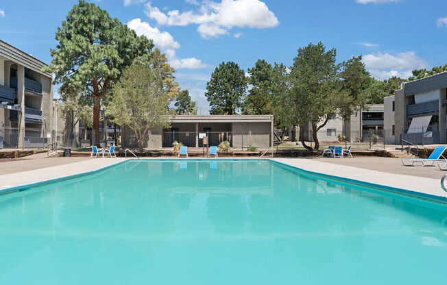 our apartments have a large swimming pool at our community