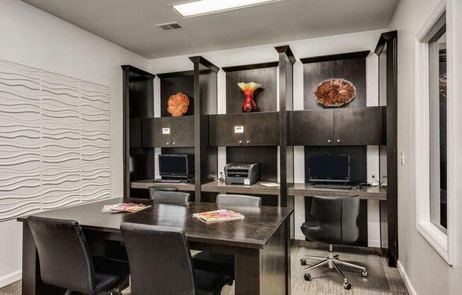 Office area at Sandstone Creek Apartments , Overland Park, KS