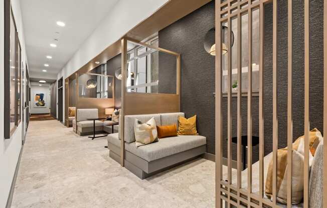 Vela Apartments lounge and co-working area