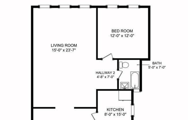 1 bed, 1 bath, 934 sqft, $2,500, Unit 02-014