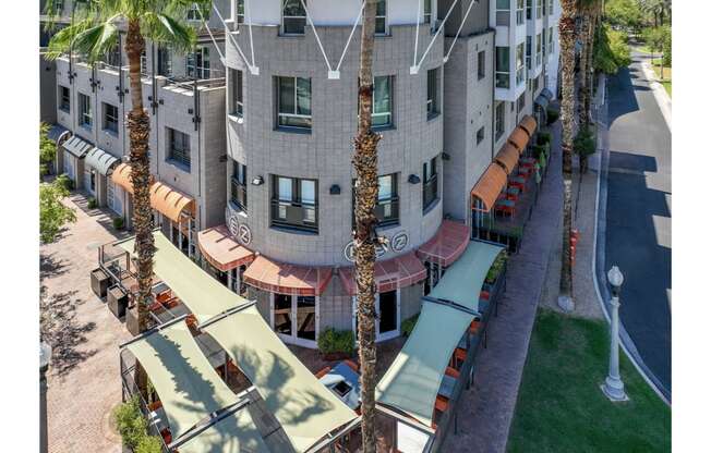 exterior building view of Roosevelt Square apartments