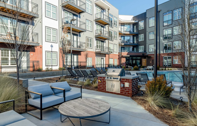 Outdoor Lounge with Grilling Area