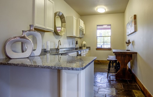 Clubhouse Kitchen at The Ranch at Pinnacle Point Apartments in Rogers, AR