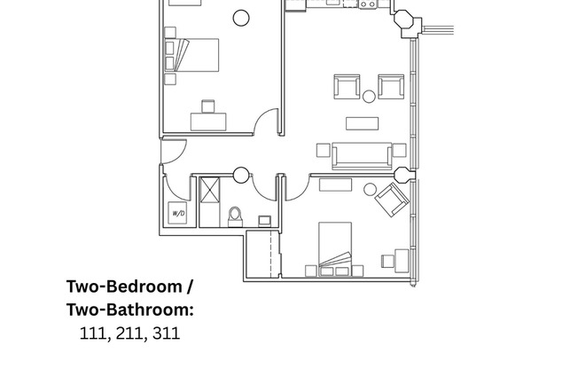 2 beds, 2 baths, 1,073 sqft, $1,750, Unit Apt. 211