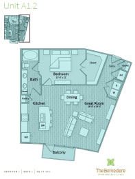 1 bed, 1 bath, 938 sqft, $1,541