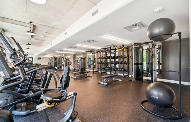 the gym at the callaway house austin at Hydro, Richmond, VA, 23224