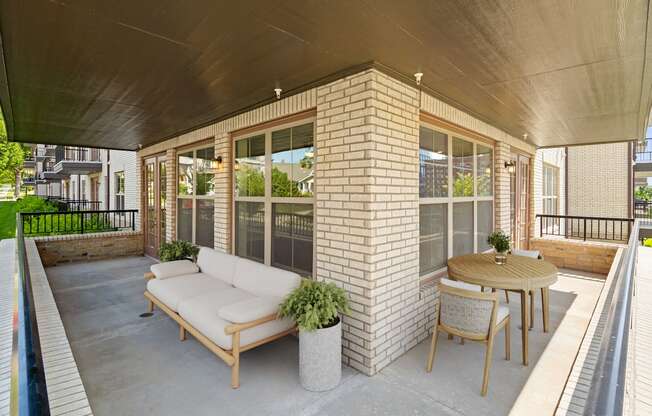 our apartments showcase a beautiful screened in porch