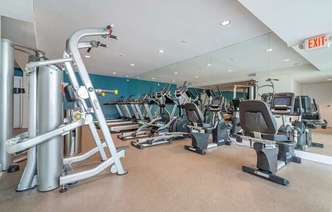 Two Level Fitness Center at Beverly Plaza Apartments, Long Beach