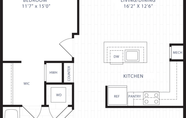 1 bed, 1 bath, 890 sqft, $2,992, Unit 415