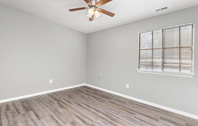 Bedroom with window at Eddingham in Lawrence, KS