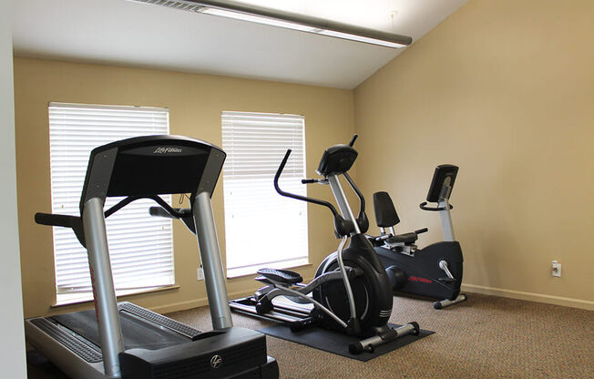 our apartments have a gym with equipment