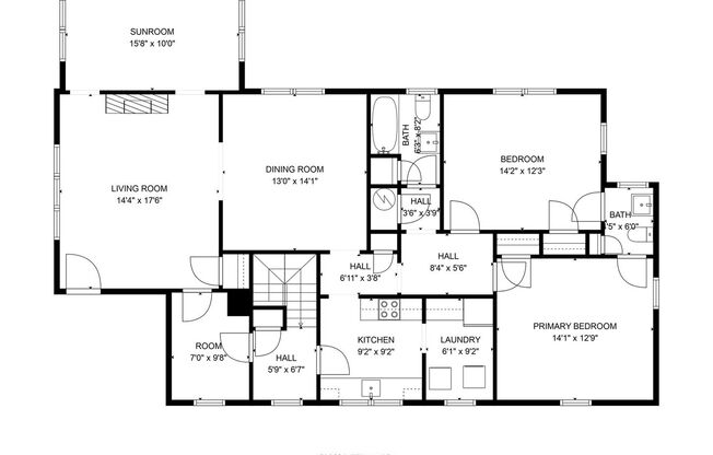 2 beds, 2 baths, 1,776 sqft, $1,750, Unit Unit B