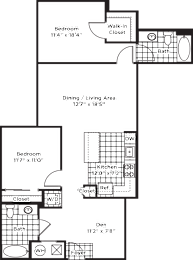 2 beds, 2 baths, 1,122 sqft, $2,631