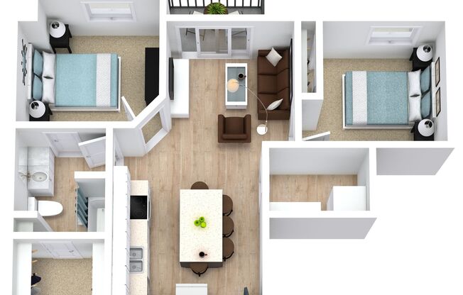 2 beds, 1 bath, 932 sqft, $1,590, Unit 219