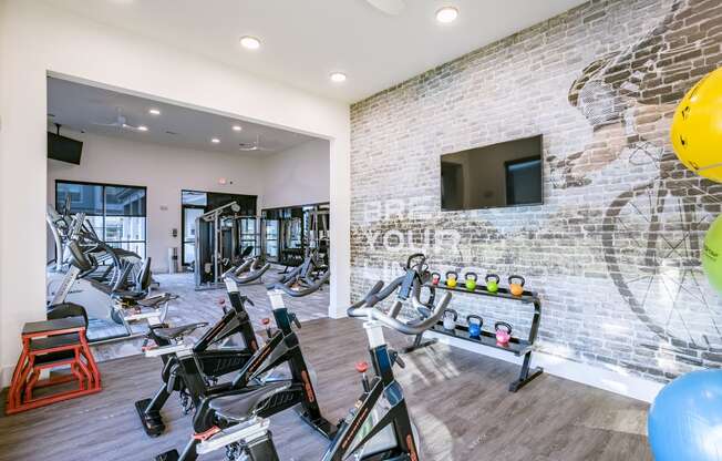 High Endurance Fitness Center at Cue Luxury Apartments, Cypress, TX, 77433