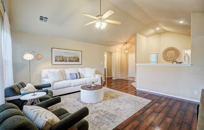 Turnkey Living in Owasso, Stylish Furnished 3-Bed Home with Pond & 2-Car Garage!